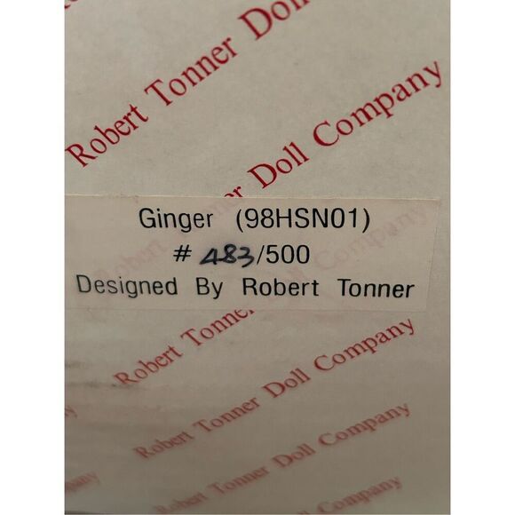 Robert Tonner 22"  Doll  GINGER  Box 1999 483/500 - Picture 16 of 16
